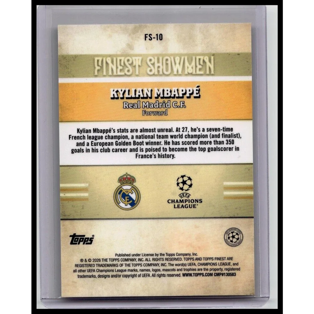 2025-26 Finest UEFA Club Competitions } Kylian Mbappé Finest Showmen